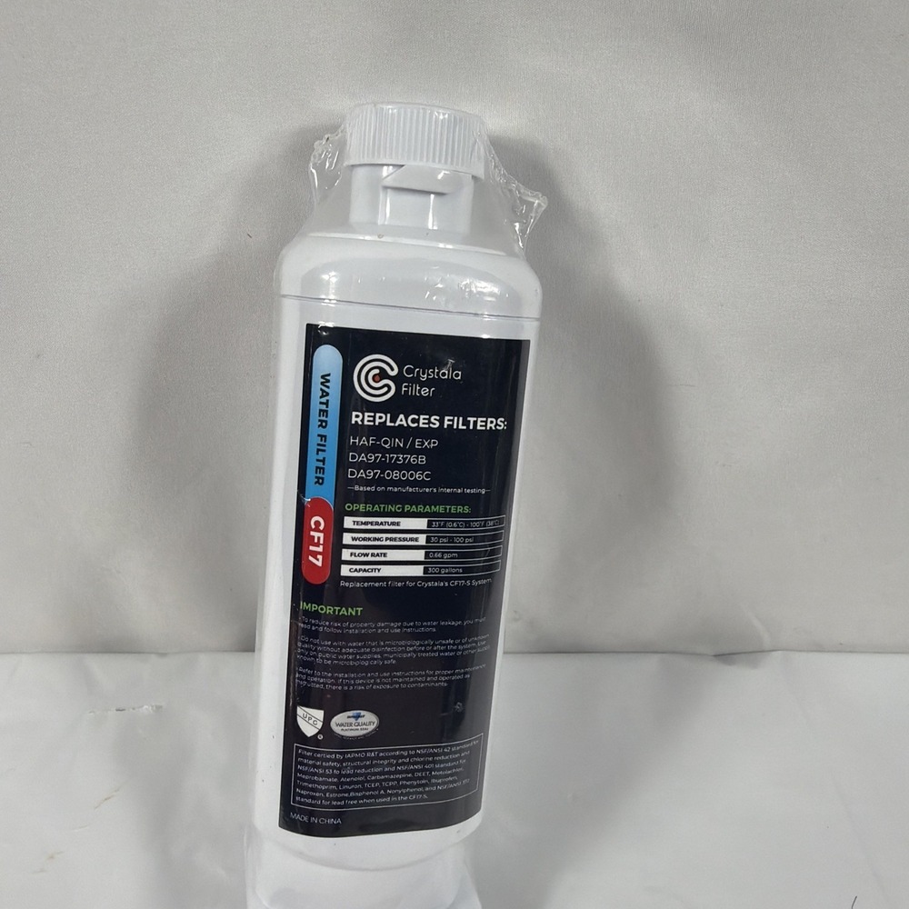 Crystala CF17 Premium Refrigerator Filter HAF-QIN/EXP‎ DA97-17376B DA97-08006C